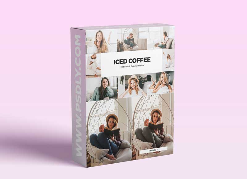 CreativeMarket - 20 Iced Coffee Lightroom Presets & LUTs 5842198