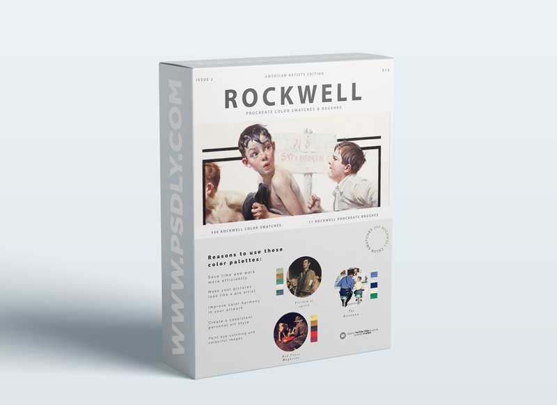 CreativeMarket - Rockwell's Art Procreate Brushes 5500528