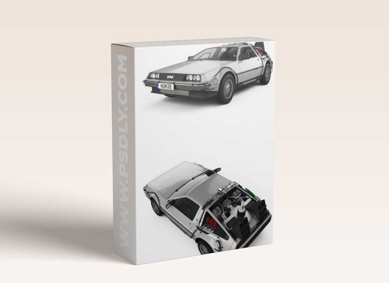 DeLorean DMC-12 BTTF II 1981 3D Model