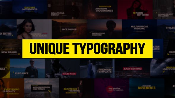 Videohive Unique Typography 21763187