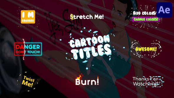 Videohive Cartoon Flash FX Titles After Effects 30484417v