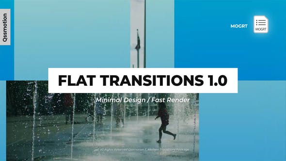 Videohive Minimal Flat Transition MOGRT 30946581