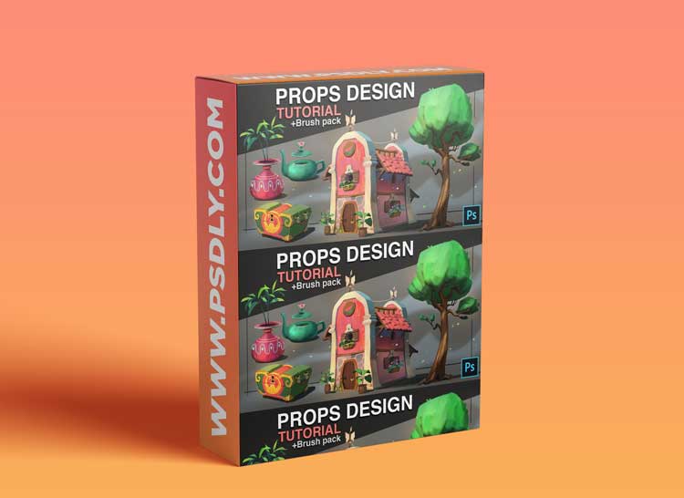 Artstation – Props design – Tutorial + Brush pack by Florian Coudray