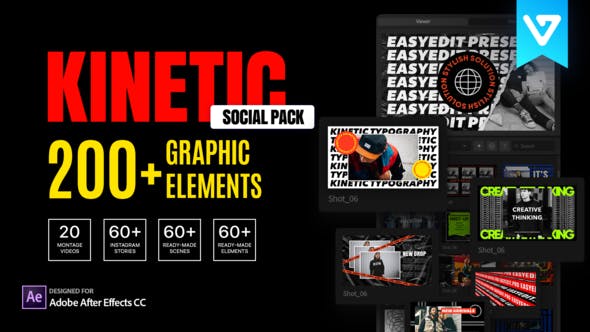 Videohive Kinetic Social Pack 27596918