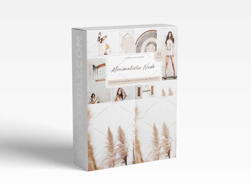 CreativeMarket - 12 x Lightroom Minimalistic Nude 5962624