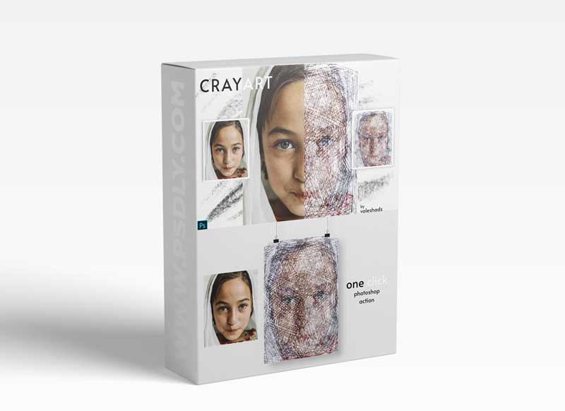 CreativeMarket - Crayart Photoshop Action 5924948