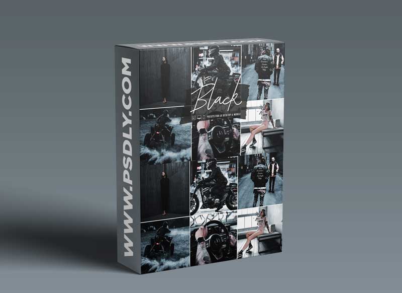 CreativeMarket - Black Lightroom Preset Collection 5832681