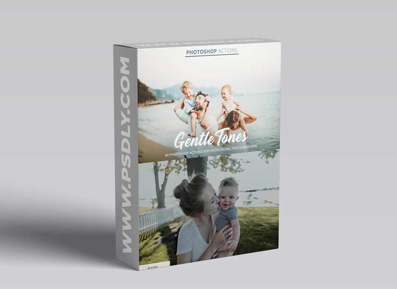 CreativeMarket - Gentle Tones Actions for Photoshop 4848118