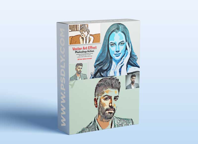 CreativeMarket - Vector Art Effect Photoshop Action 5766338