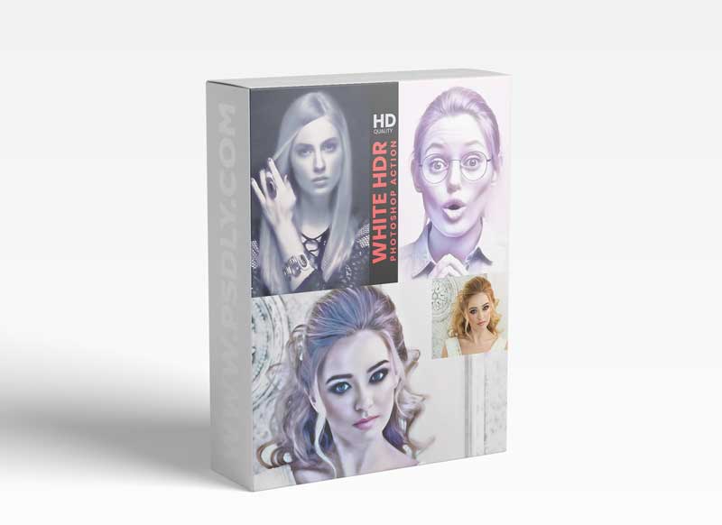 CreativeMarket - White HDR Photoshop Action 5927634