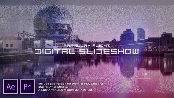 Videohive Digital Flight Parallax Slideshow 30975384