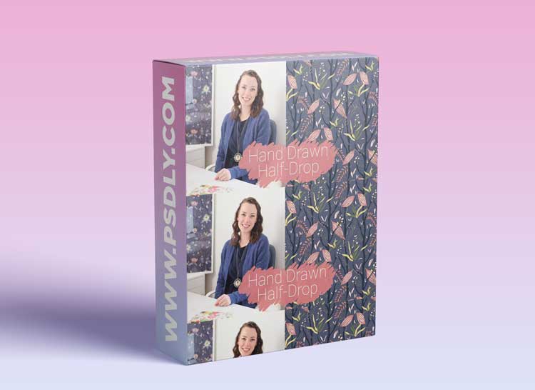 Elaborate Hand Drawn Half Drop Repeat Patterns: Combining Traditional & Digital Techniques