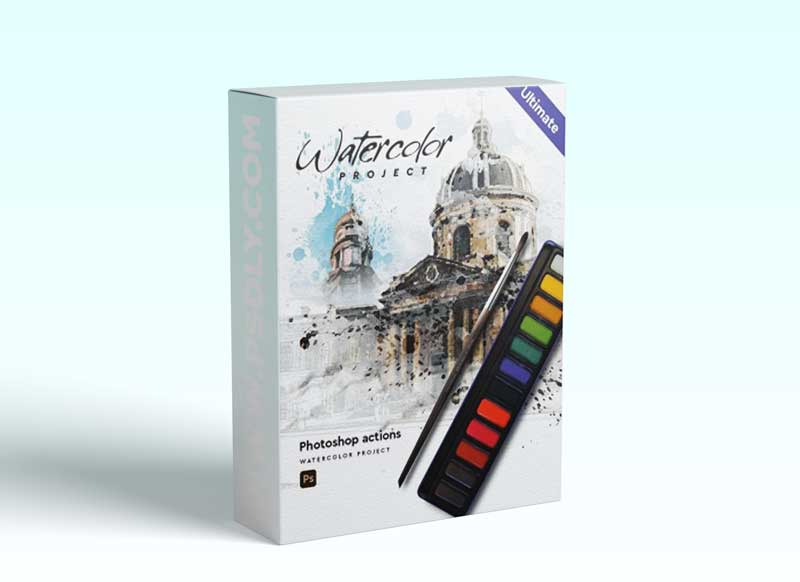 GraphicRiver - Watercolor Project - Architecture - Photoshop Action 30305122