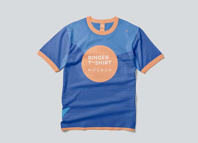 Guys Ringer T-shirt Mockups