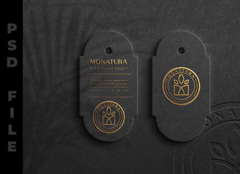 Hang tag mockup