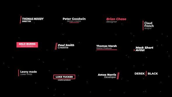 Videohive Lower Thirds 30871311