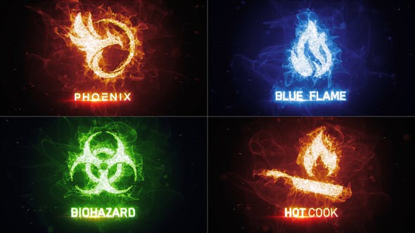Videohive Particle Fire Energy Logo Reveal 30471318