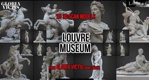 PARIS. 25 3D scans from Louvre Museum