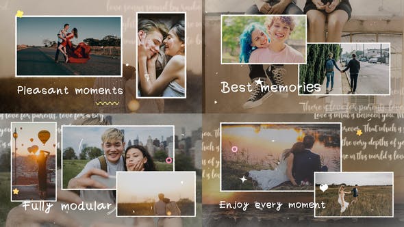 Videohive Happy Moments Slideshow After Effects 31040214