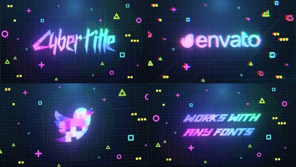 Videohive Cyberpunk Logo And Title After Effects 31040585