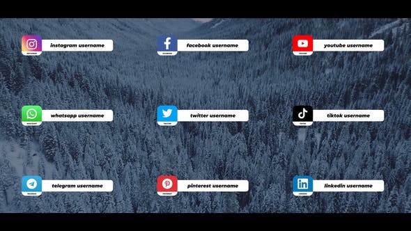 Videohive Social Media Lower Thirds 29798810