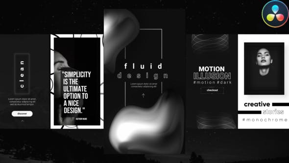 Videohive Monochrome Instagram Stories 30090281