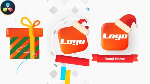 Videohive Christmas Gift Logo 29475367