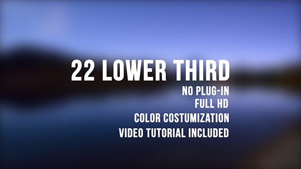 Videohive 22 Lower Third 13754263
