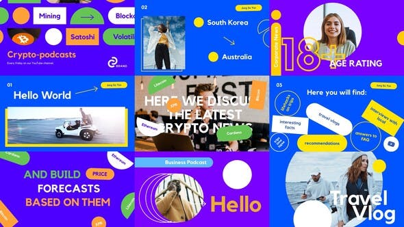 Videohive Bright YouTube Intro 3 in 1 31298886