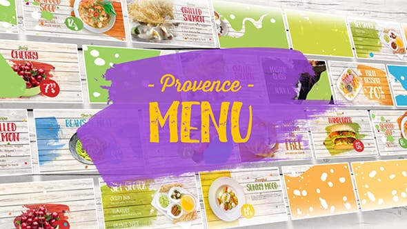 Videohive Provence Menu 21466284