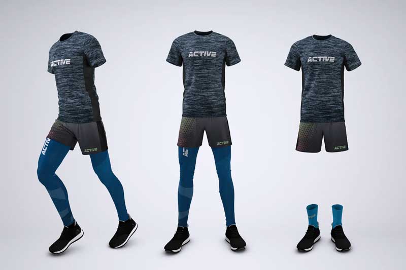 Running Outfit Mock-Up TVVC7YW
