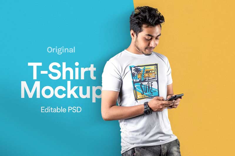 T-Shirt Mockup Vol 18 FXDU765