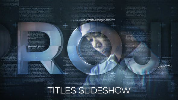 Videohive Titles Slideshow 15762310