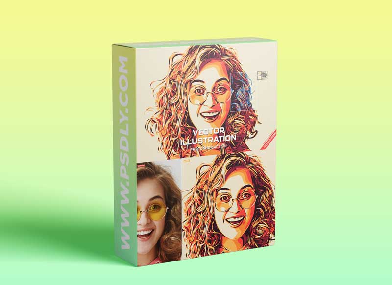 Vector Illustration Photoshop Action