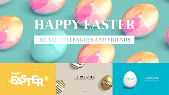 Videohive Easter Greetings Pack 4 in 1 Horizontal & Vertical 23595235