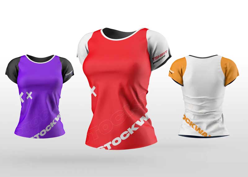 Women's T-Shirt Mockups 7VGK2EF