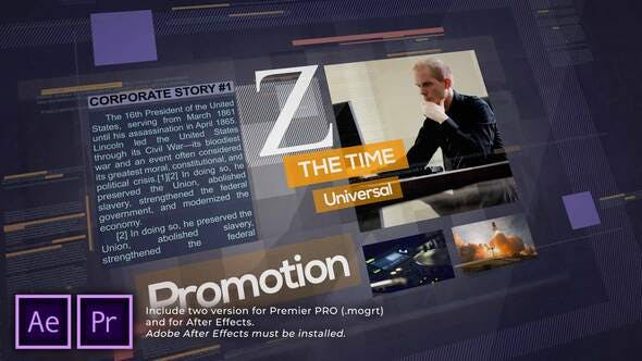 Videohive Z Time. Universal Corporate Promo 31160963