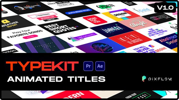 Videohive Typekit Animated Titles 30717619