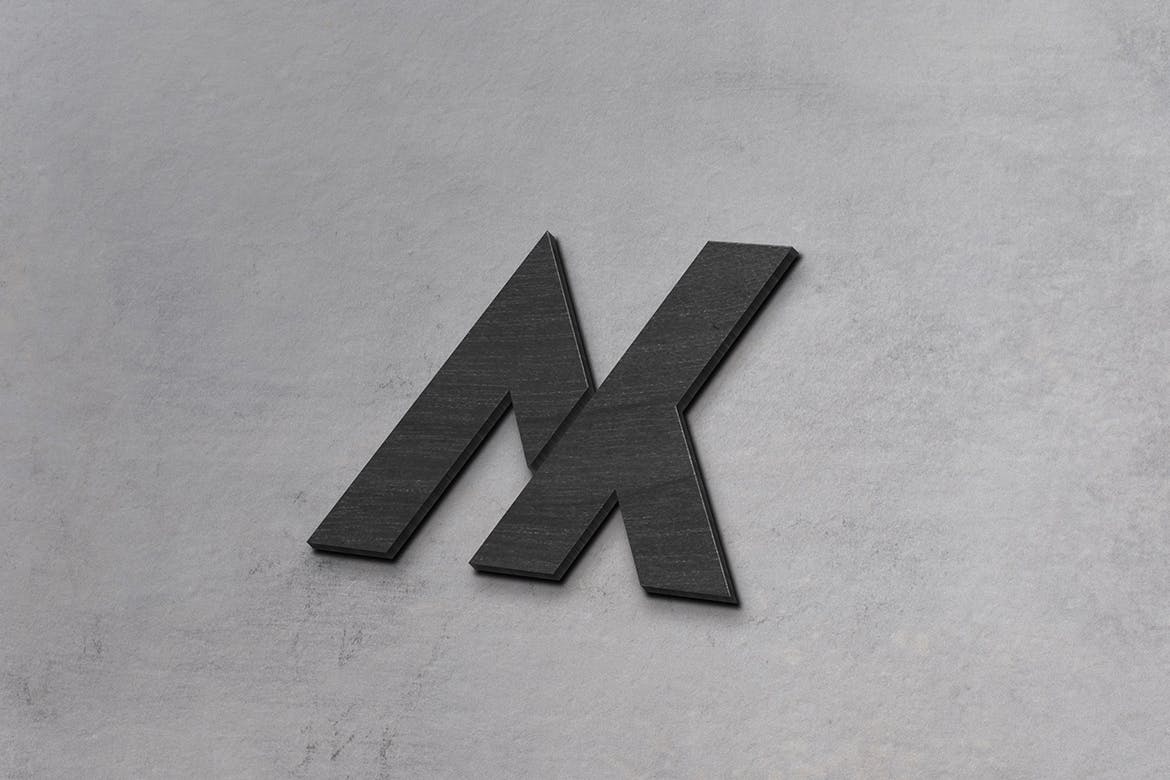Concrete logo mockup