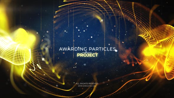 Videohive Celebration Particles Awards Title 25289374