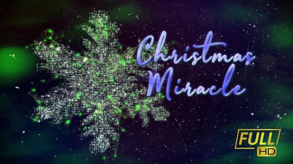 Videohive Christmas Miracle Titles 24993089