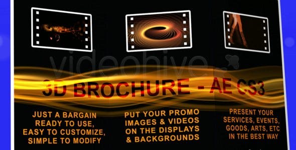 Videohive 3D BROCHURE FULL HD AE CS3 105042
