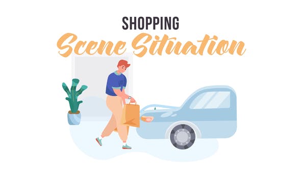 Videohive Shopping Scene Situation 31859785