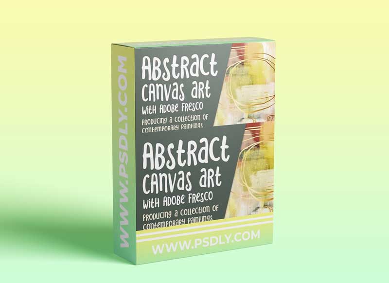 Abstract Impressionist Canvas Art with Adobe Fresco