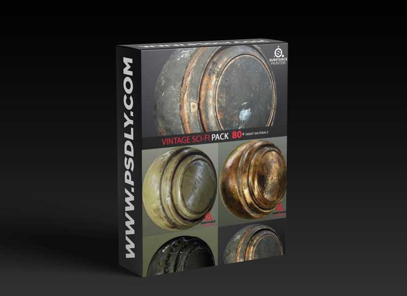 Artstation - Vintage Sci-Fi Pack 80+ Smart Materials