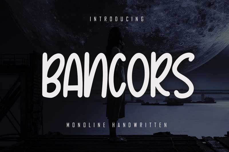 Bancors - Monoline Font