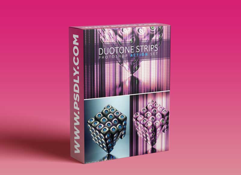 CM - Duotone Strips Photoshop Action Set 2459110