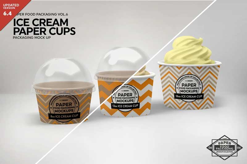 CM - Ice Cream Cups Mockup 2182874
