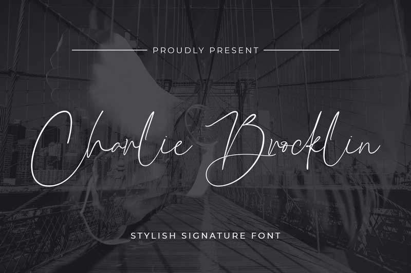 Charlie Brocklin - Stylish Signature Script