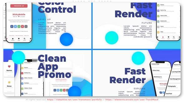Videohive Clean App Promo 31401325